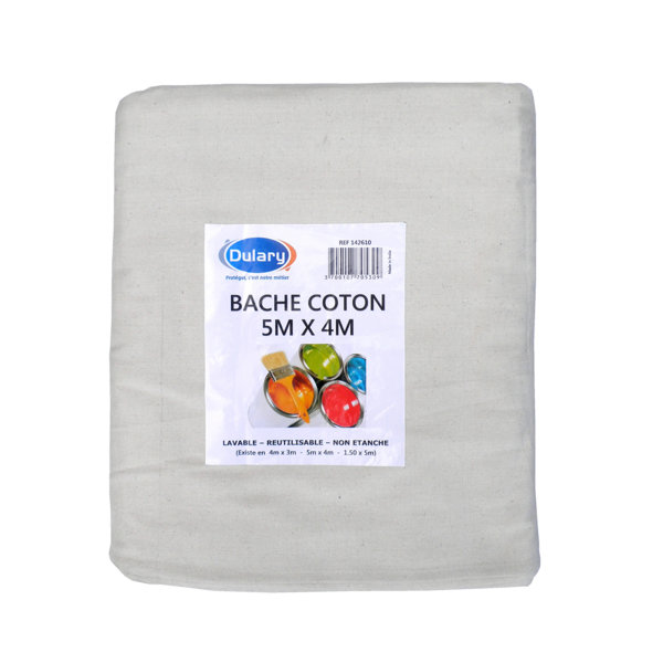 Packaging Bâche coton écru