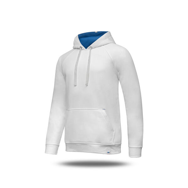 Sweat à capuche Mouv blanc