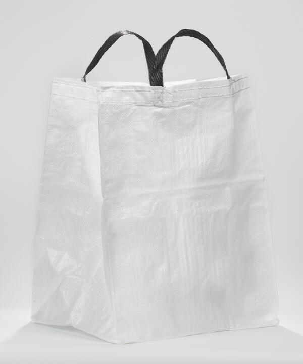 Woven polypropylene rubble bag with handles