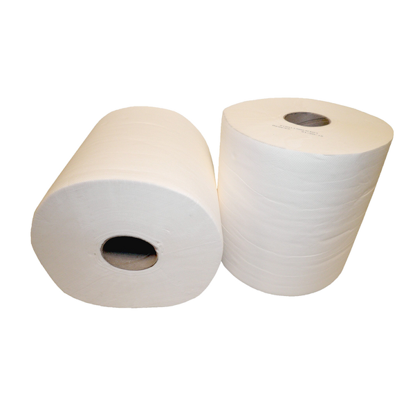 White wiper roll 