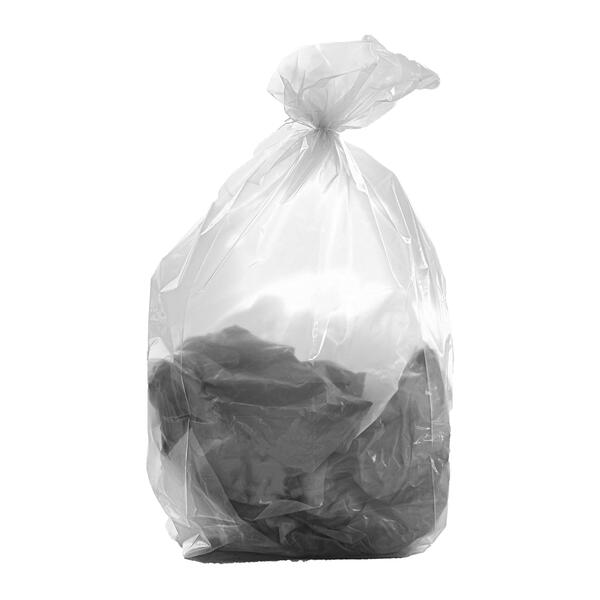 Recycled LDPE transparent refuse bag 